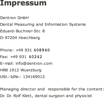 Address impressum